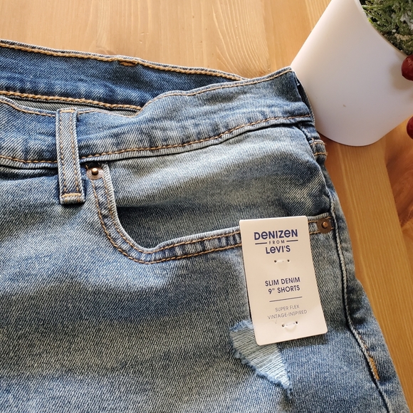 DENIZEN from Levi's Men's  Slim Denim 9" Jean Shorts  super flex - Vintage - Picture 9 of 11